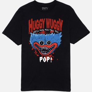 Poppy Playtime Huggy Wuggy "He'll Hug You Till You Pop!" Tee